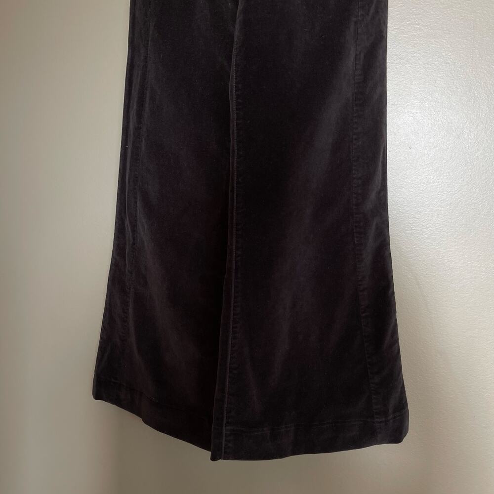 FRAME Le Velveteen Velvet Jumpsuit In Black Wide Leg Overalls Size XS Sexy Chic - Picture 12 of 16